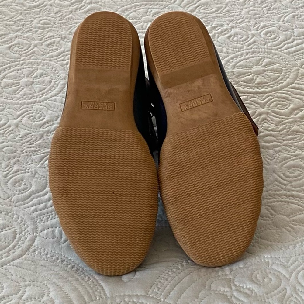 Sperry Navy and Brown Shoes with Tan Accents - Picture 5 of 5